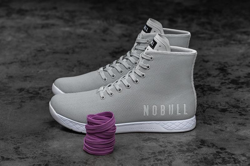 Grey Nobull High-Top Arctic Grey Men's Trainers | CA Z1434U